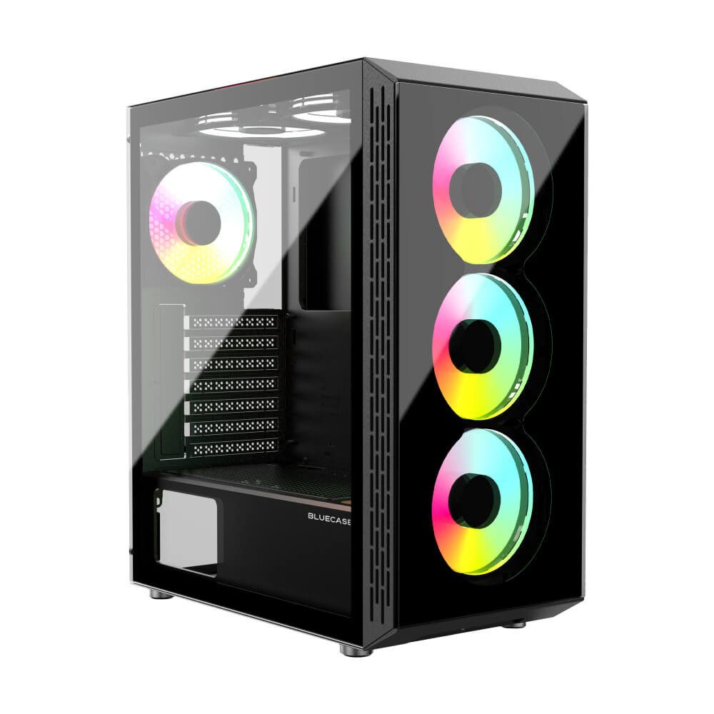 Gabinete Gamer BG-047 Vidro RGB Onix Preto USB 3.0 S/ Fans