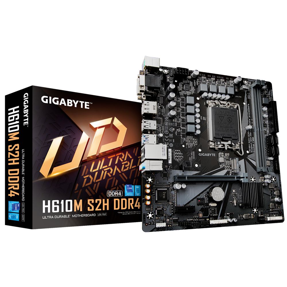 Placa Mãe Gigabyte H610M S2H DDR4 Matx LGA 1700 12 Geração