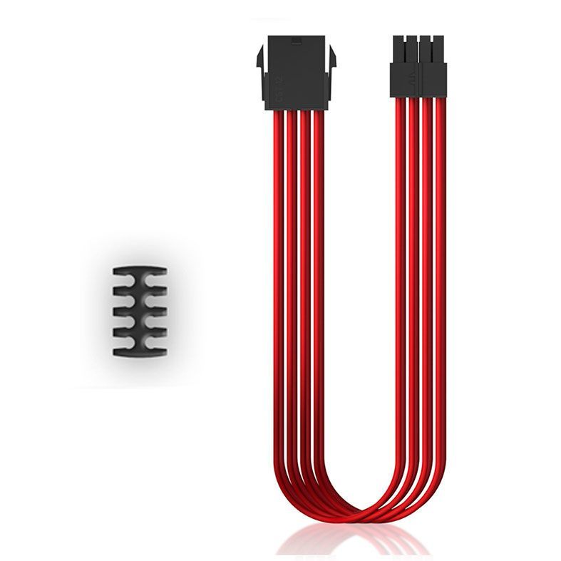 Cabo Extensor Sleeved Cpu 8 Pinos Red 30cm DP-EC300-CPU8P-RD