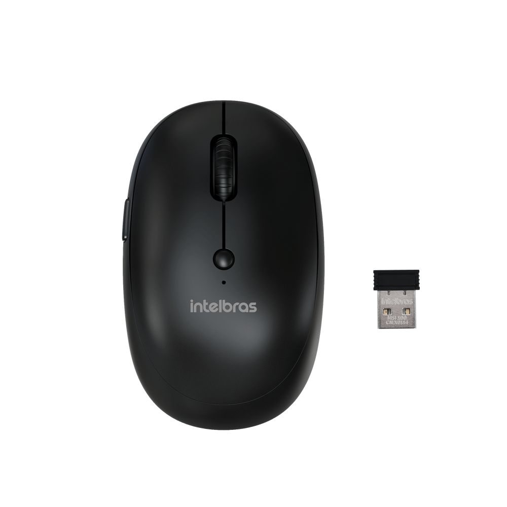 Mouse Office Sem Fio Intelbras MSI100 Preto 2400Dpi 
