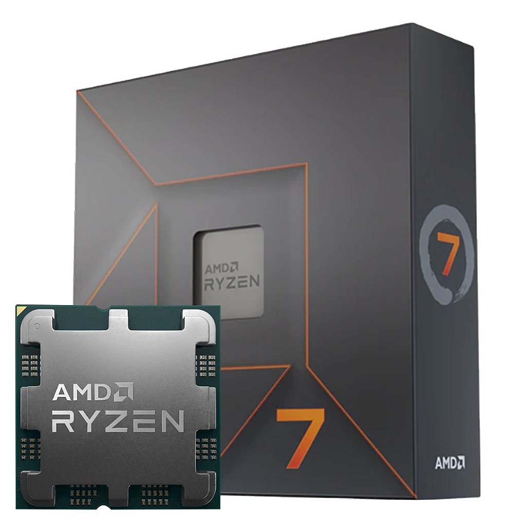Processador AMD Ryzen 7 7700X 4.5Ghz 8 Cores AM5 Com Vídeo