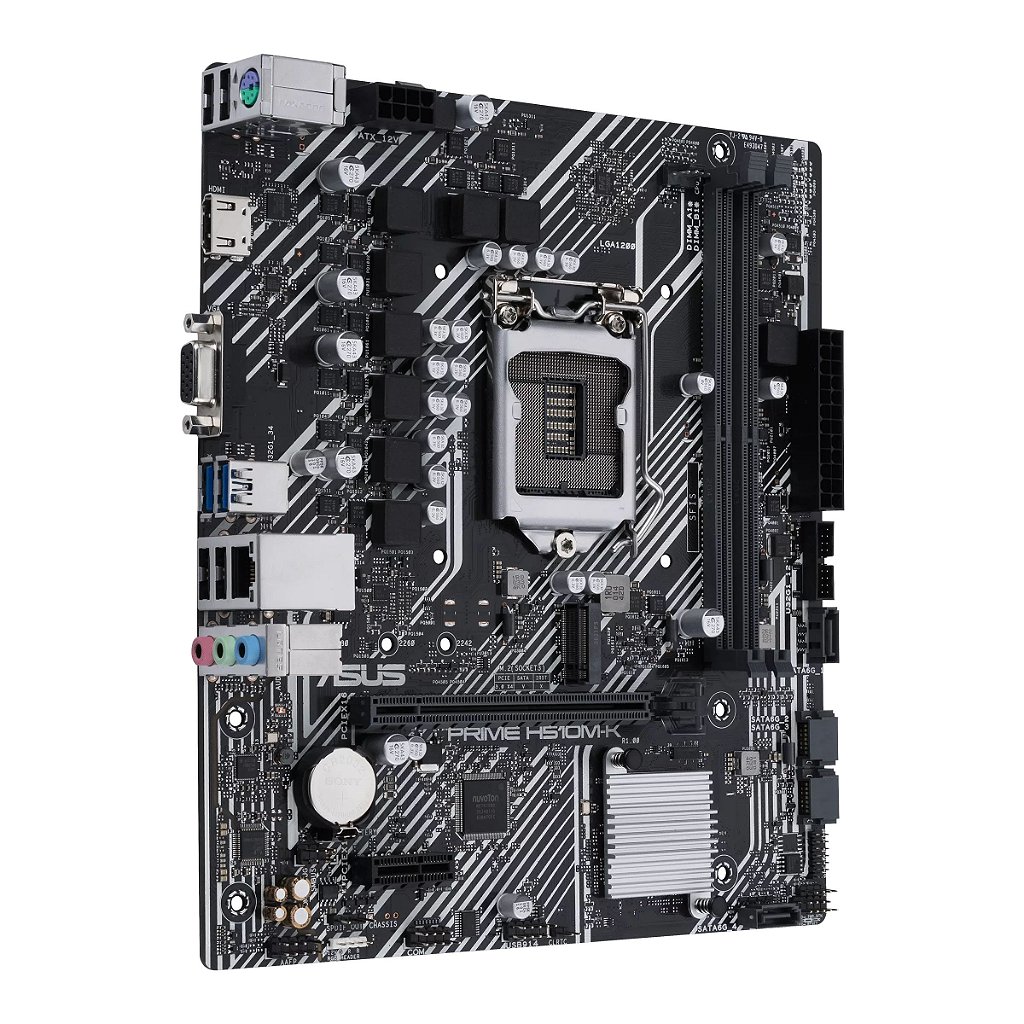 Detalhes de Placa Mãe Asus H510M-K R2.0 Intel LGA 1200 mATX DDR4