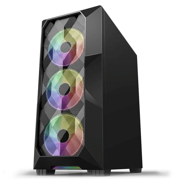 Detalhes de Gabinete Gamer Hayom GB 1710 Lateral Vidro C/ Cooler Fan RGB