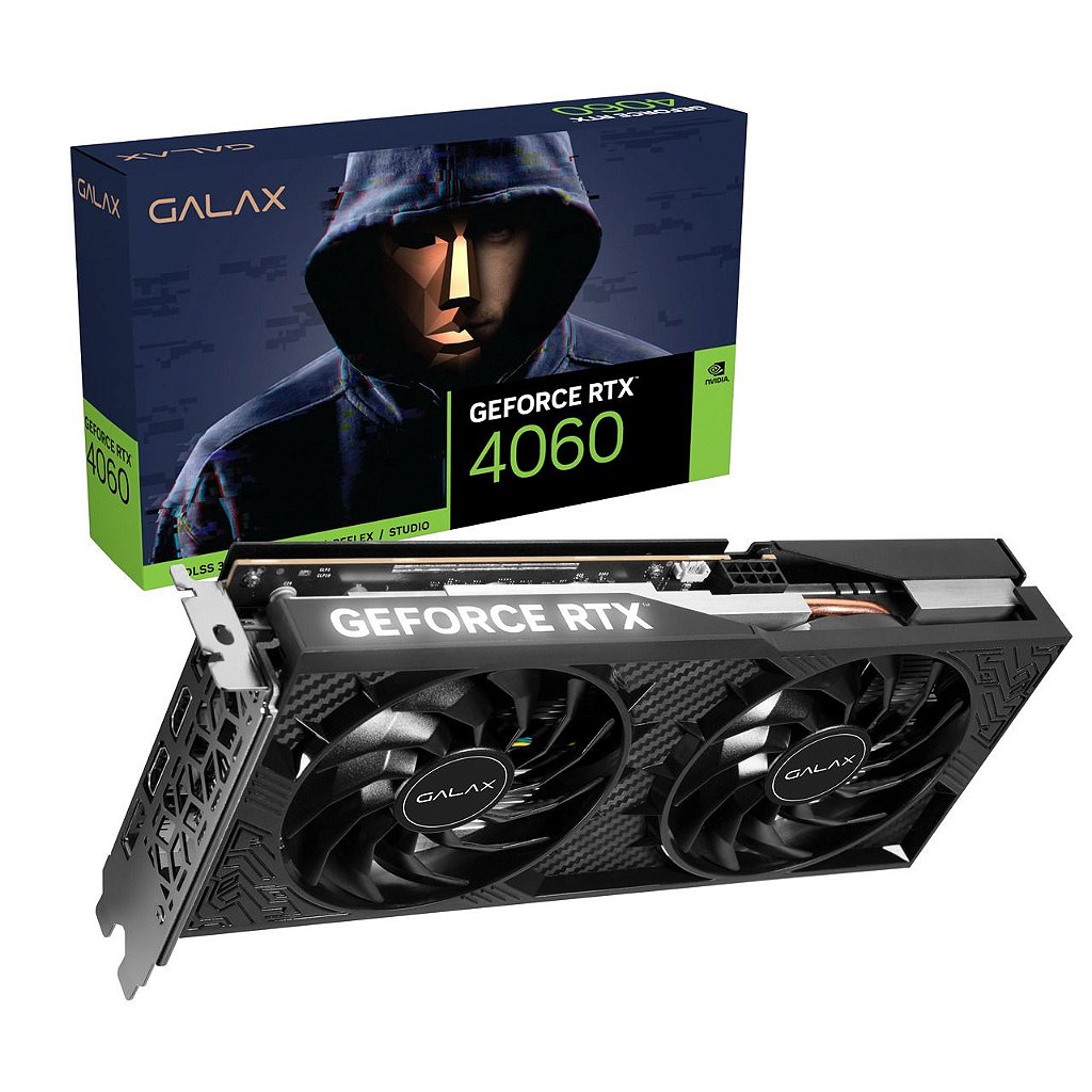 Placa Vídeo Galax Geforce Rtx 4060 1-Click OC 2x 8GB Gddr6X