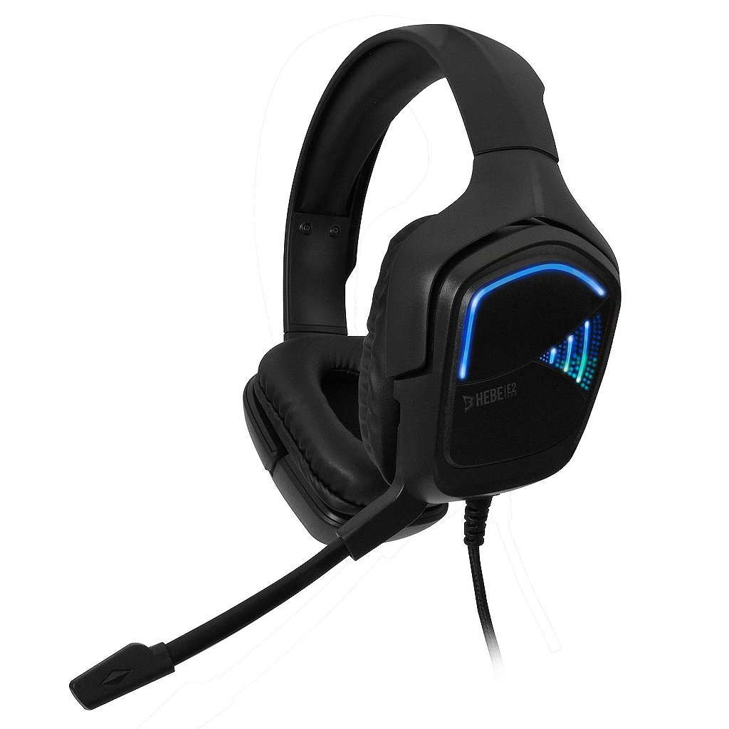 Headset Gamer Gamdias Hebe E2 Estéreo RGB Vibração Black
