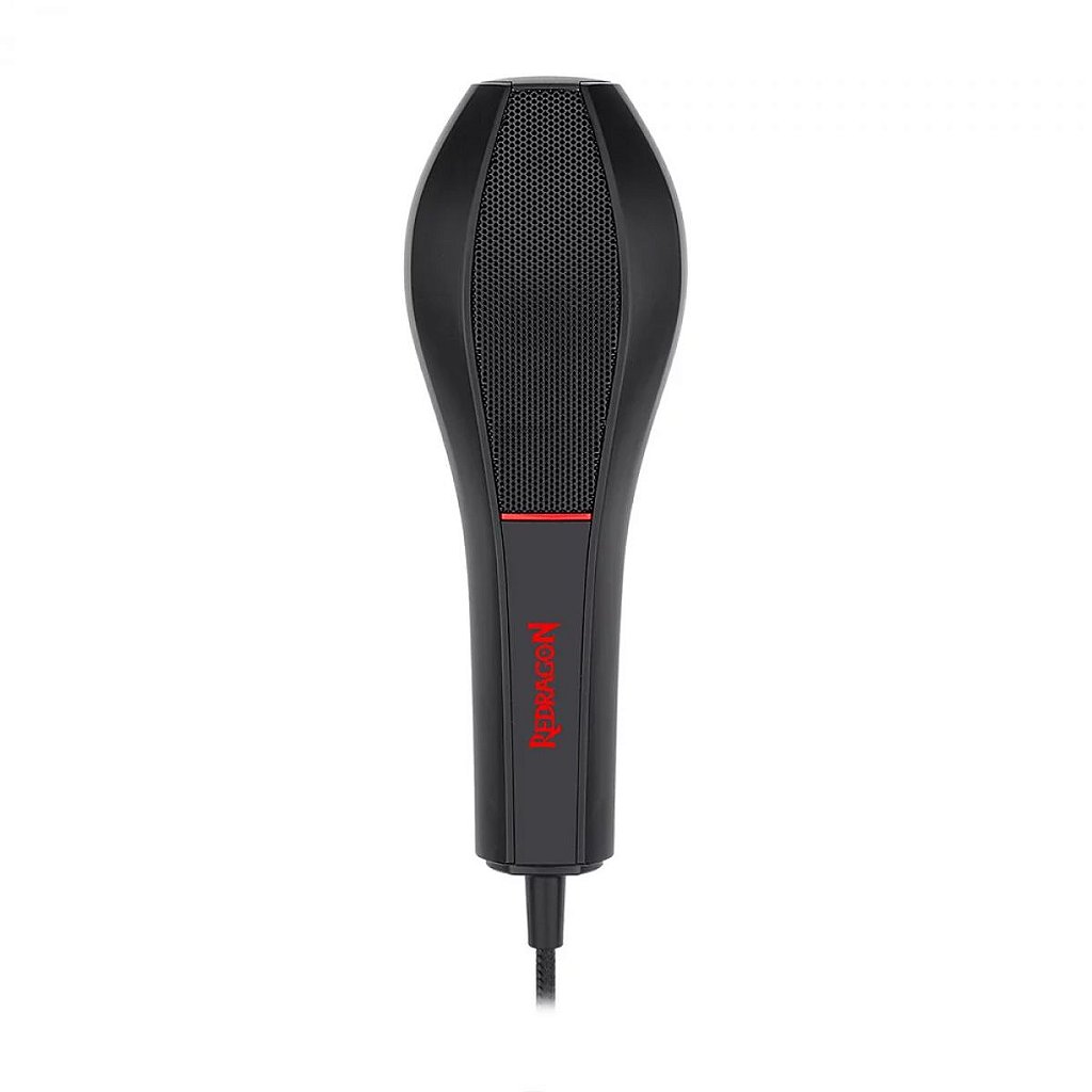 Detalhes de Microfone Condensador Gamer Redragon Quasar Tripé USB Preto