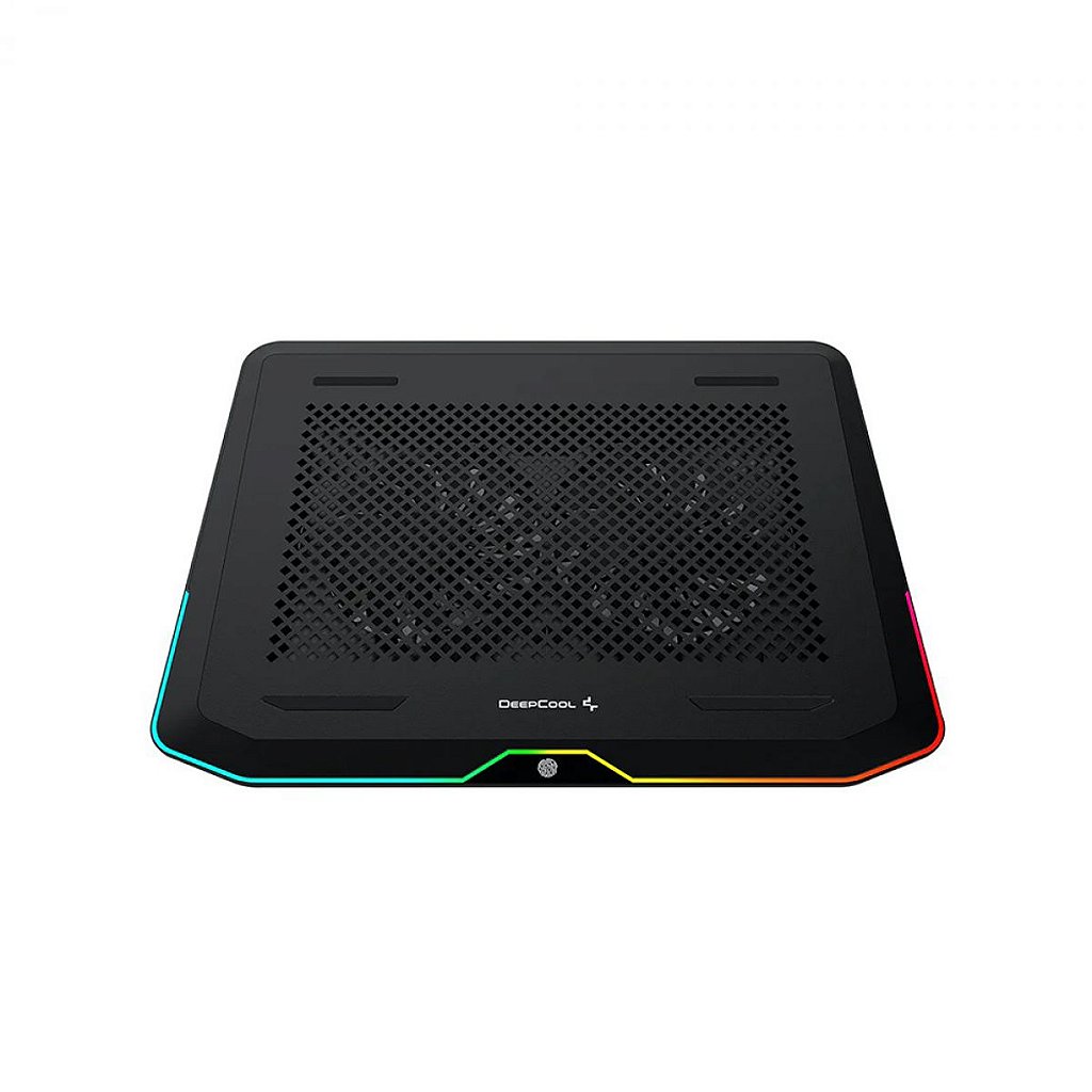 Detalhes de Suporte de Notebook DeepCool N80 RGB Ajustável Black 2 Fans