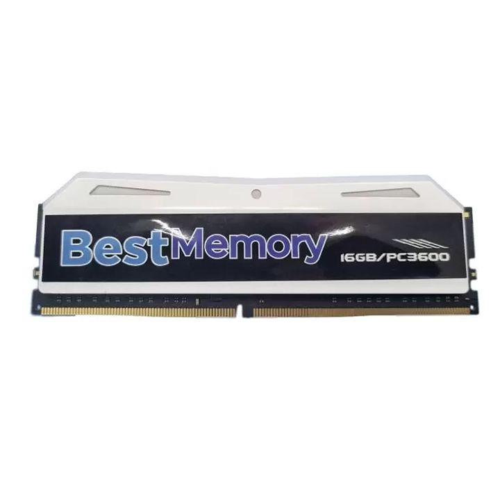 Memória Ram Gamer RGB 8GB DDR4 3600Mhz Branca - Best Memory