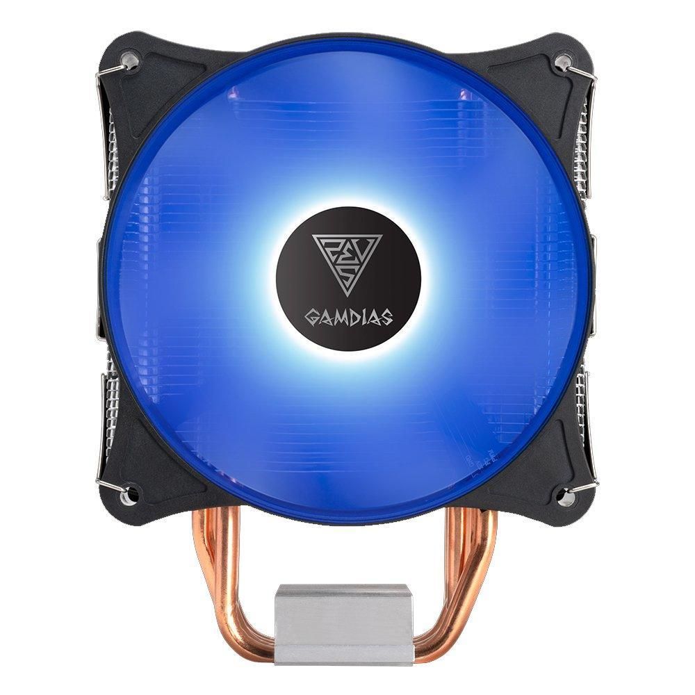 Detalhes de Air Cooler Gamer Processador Rgb Led Azul Boreas E1-410 Lite