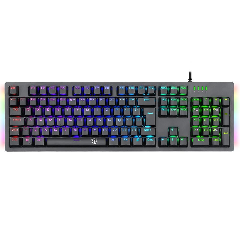 Detalhes de Teclado Mecânico Bermuda RGB Switch Azul T-Dagger T-TGK312-B