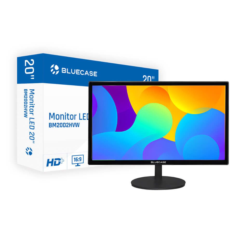 Monitor Led Hd+ 20 Hdmi 1600x900 Preto Bluecase - Bm20d2hvw