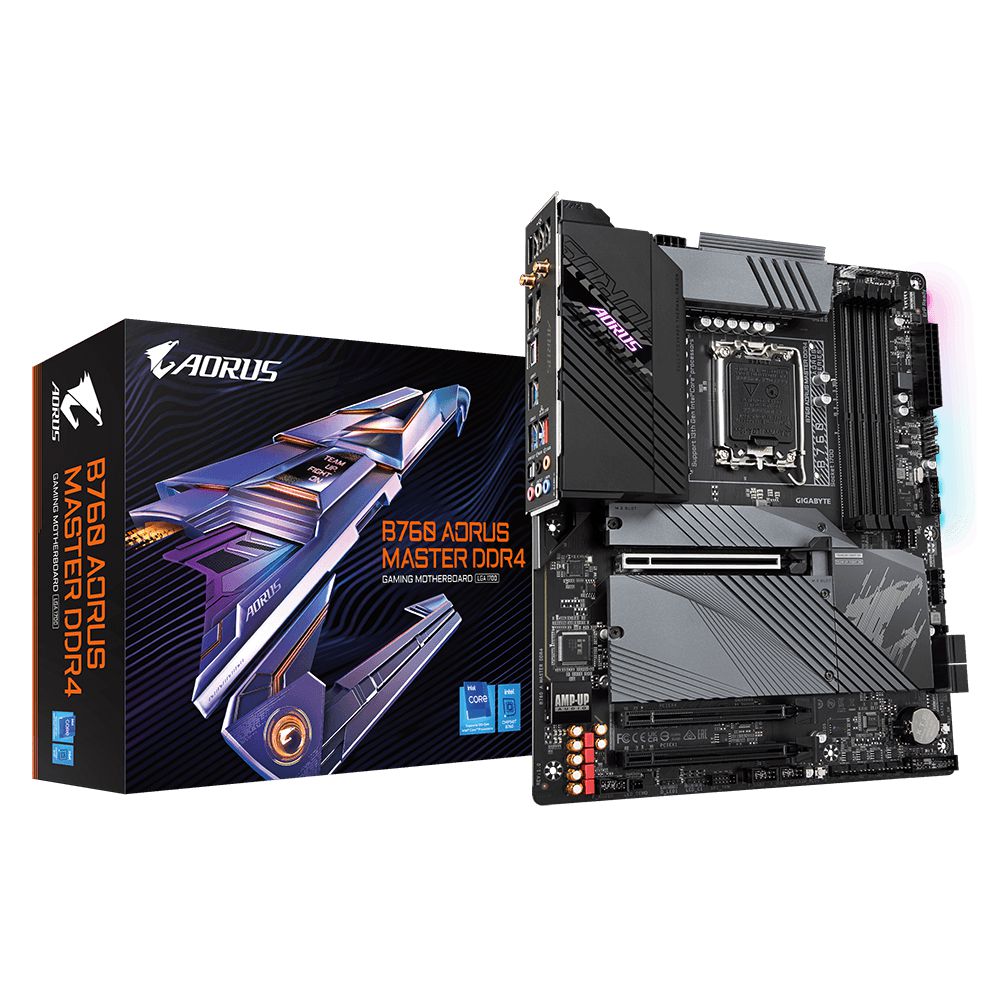 Placa mãe B760 Aorus Master DDR4 M.2 Intel LGA 1700 ATX
