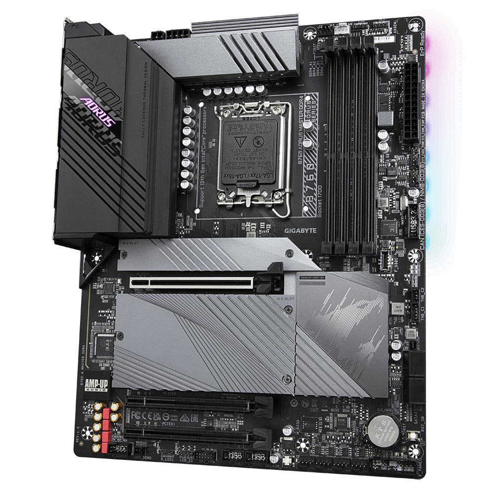 Detalhes de Placa mãe B760 Aorus Master DDR4 M.2 Intel LGA 1700 ATX
