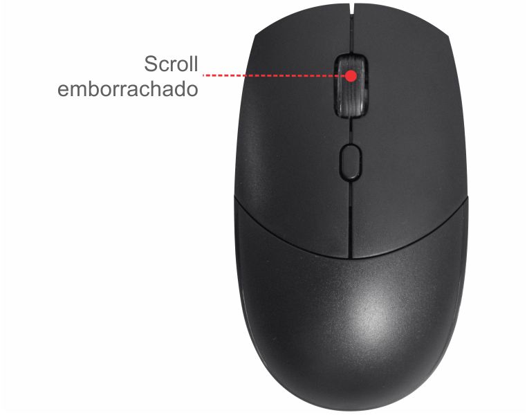 Detalhes de Kit Mouse e Teclado Office Ergonômico Wireless Sem Fio WiFi