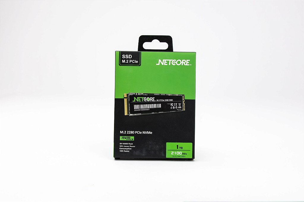SSD M.2 Nvme 2280 1TB Pci-e 1900MB/s NetCore NETNV1000ME4
