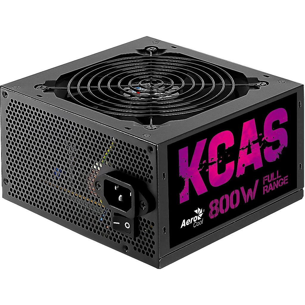 Fonte Aerocool KCAS 800W 80 Plus Bronze PFC Ativo Full Range
