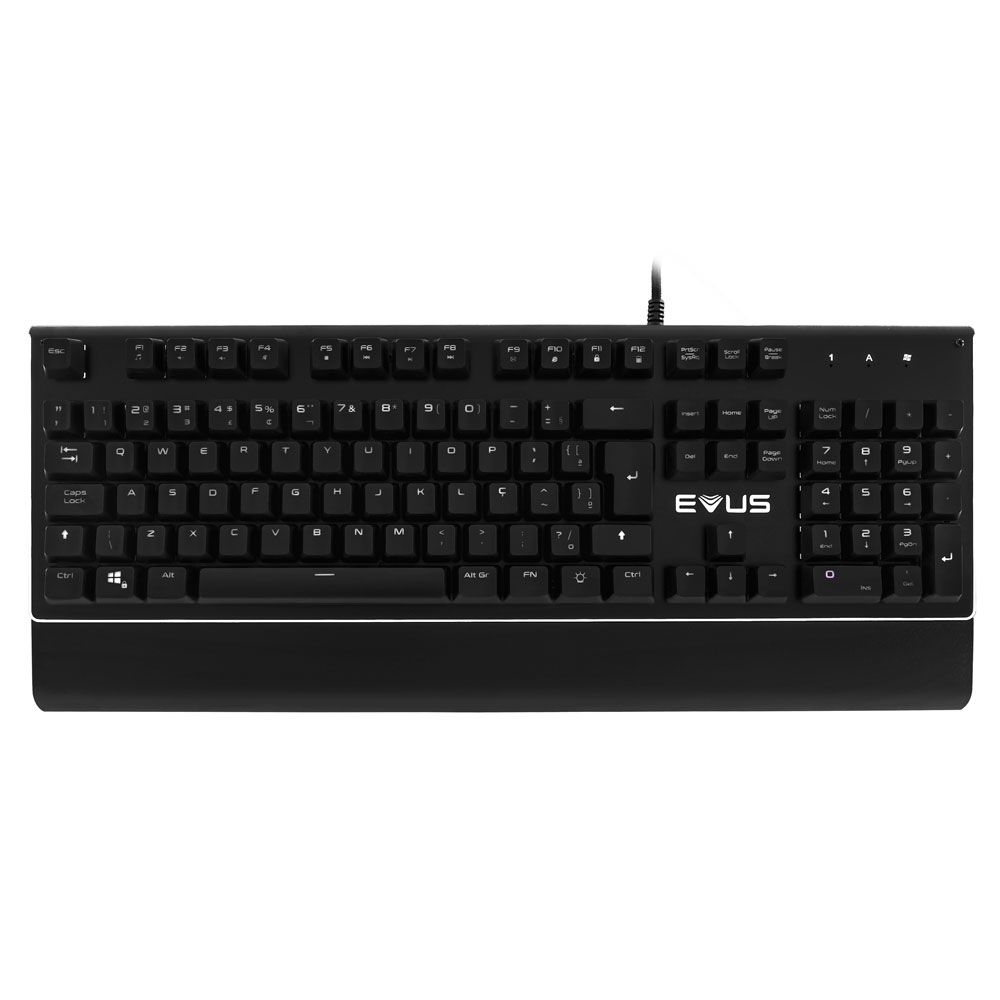 Detalhes de Teclado Mecânico Game Evus Blackout Switch Red Preto Led RGB