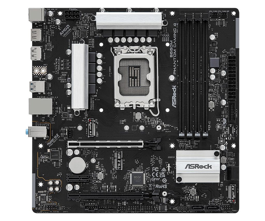 Detalhes de Placa Mae ASRock B660M Phantom Gaming Ddr4 LGA1700 mAtx B660