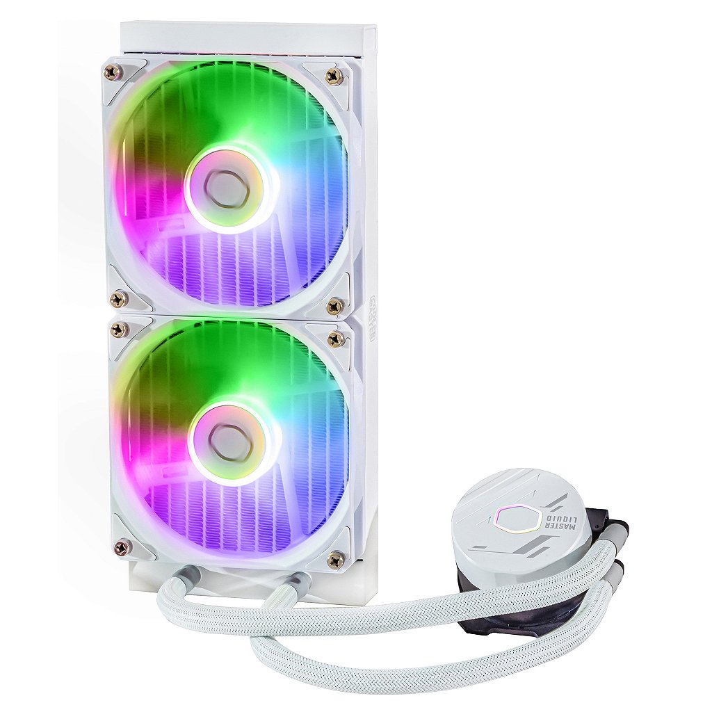 Detalhes de Water Cooler Cooler Master Masterliquid Ml240l V2 Rgb Branco