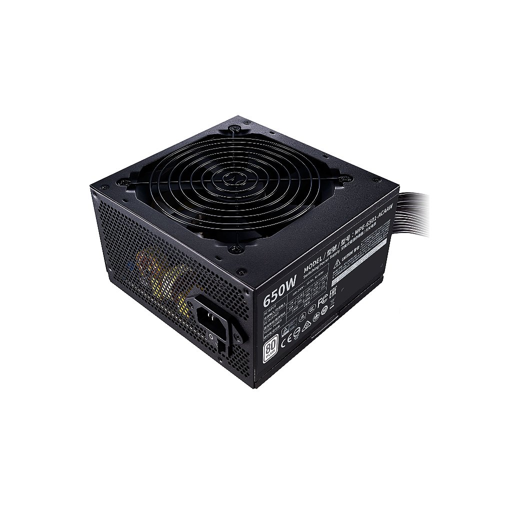 Detalhes de Fonte Cooler Master MWE 650W White V2 ATX 80 Plus Standard