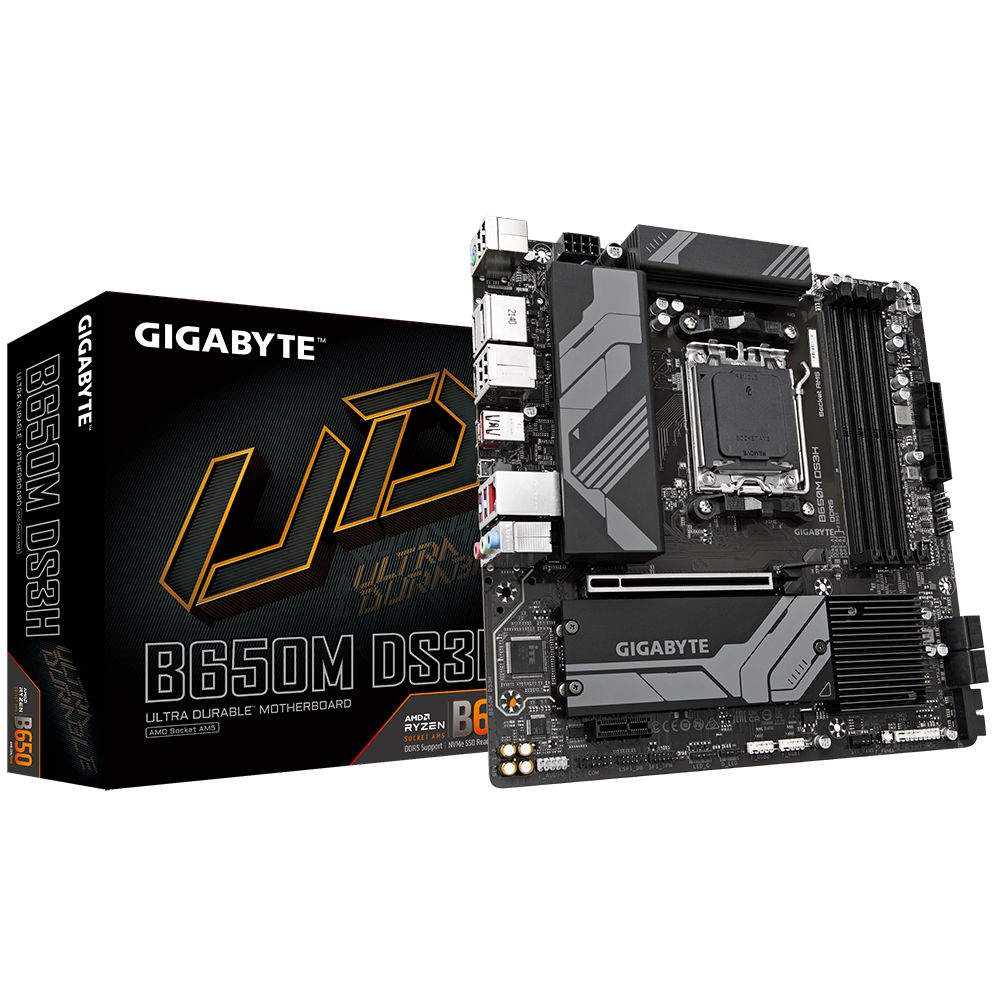 Placa mãe B650M DS3H UD DDR5 M.2 AMD AM5 mAtx P/ Ryzen 7000