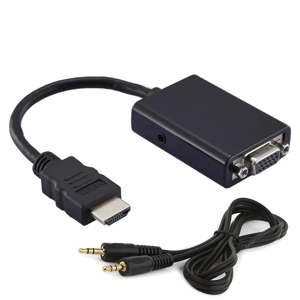 Conversor Hdmi Para Vga Com Saída De Áudio P2 - MD9