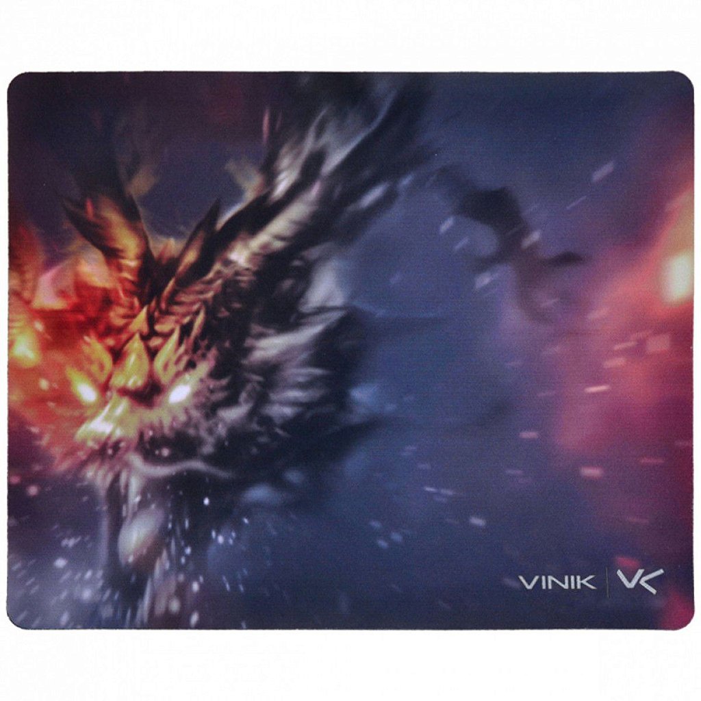 Mousepad Gamer Vinik Fire Dragon 320x270x2mm Estampado 34682