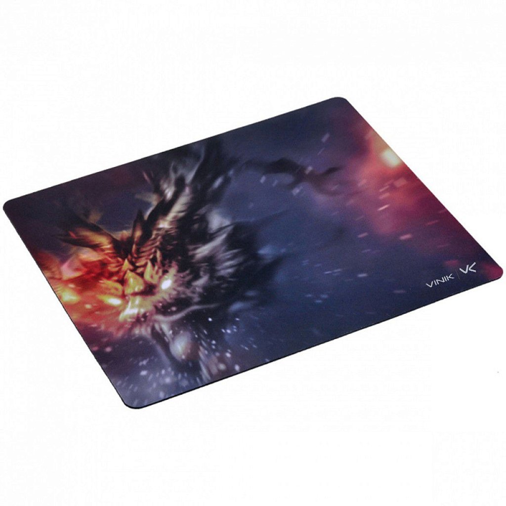 Detalhes de Mousepad Gamer Vinik Fire Dragon 320x270x2mm Estampado 34682
