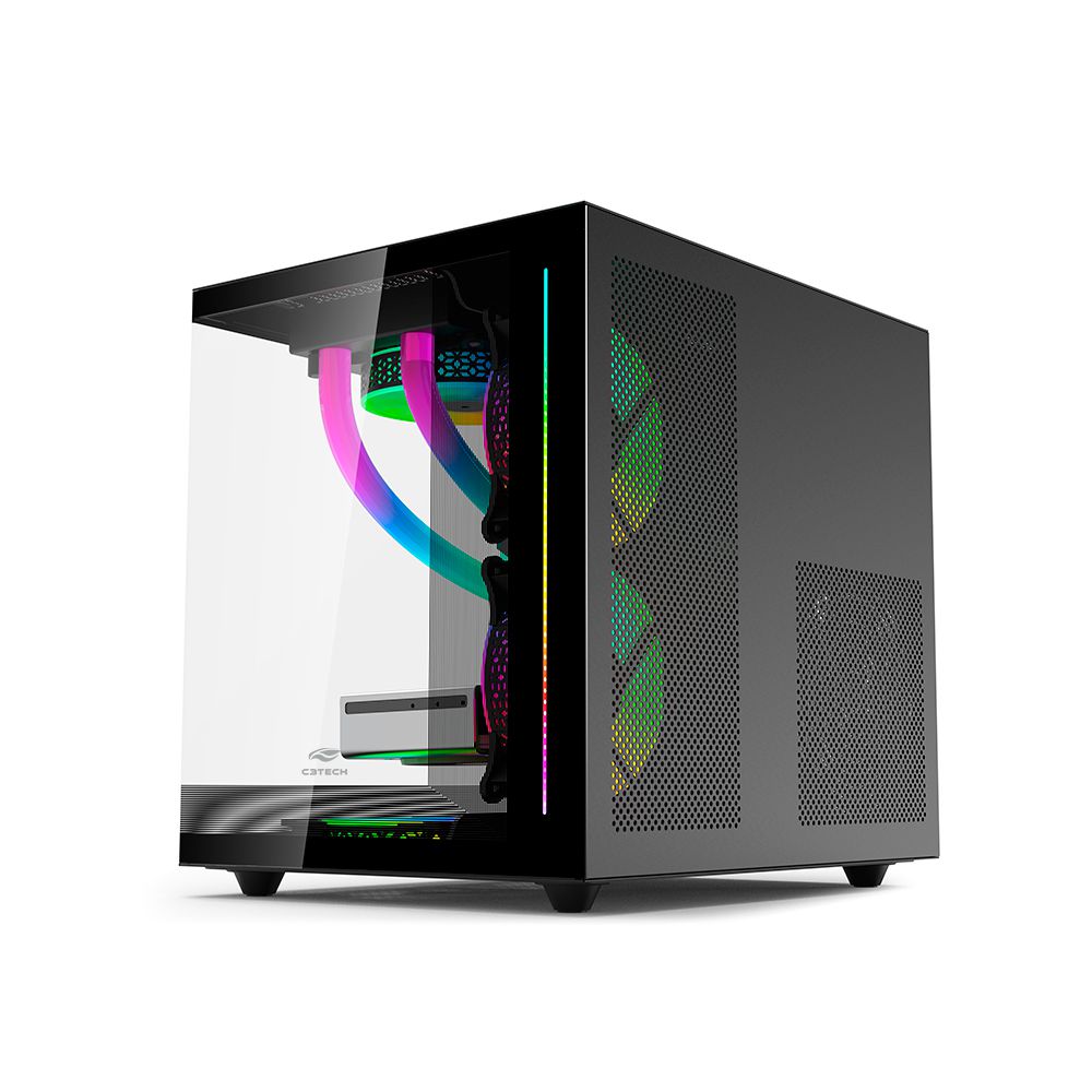 Detalhes de Gabinete Gamer Aquarius C3 Tech Mtg810bk S/ Fonte Aquario
