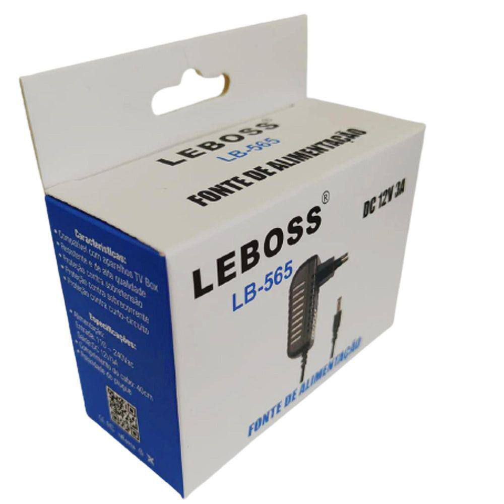 Detalhes de Fonte de Alimentação 12V 3a 40cm LB-565 - Leboss