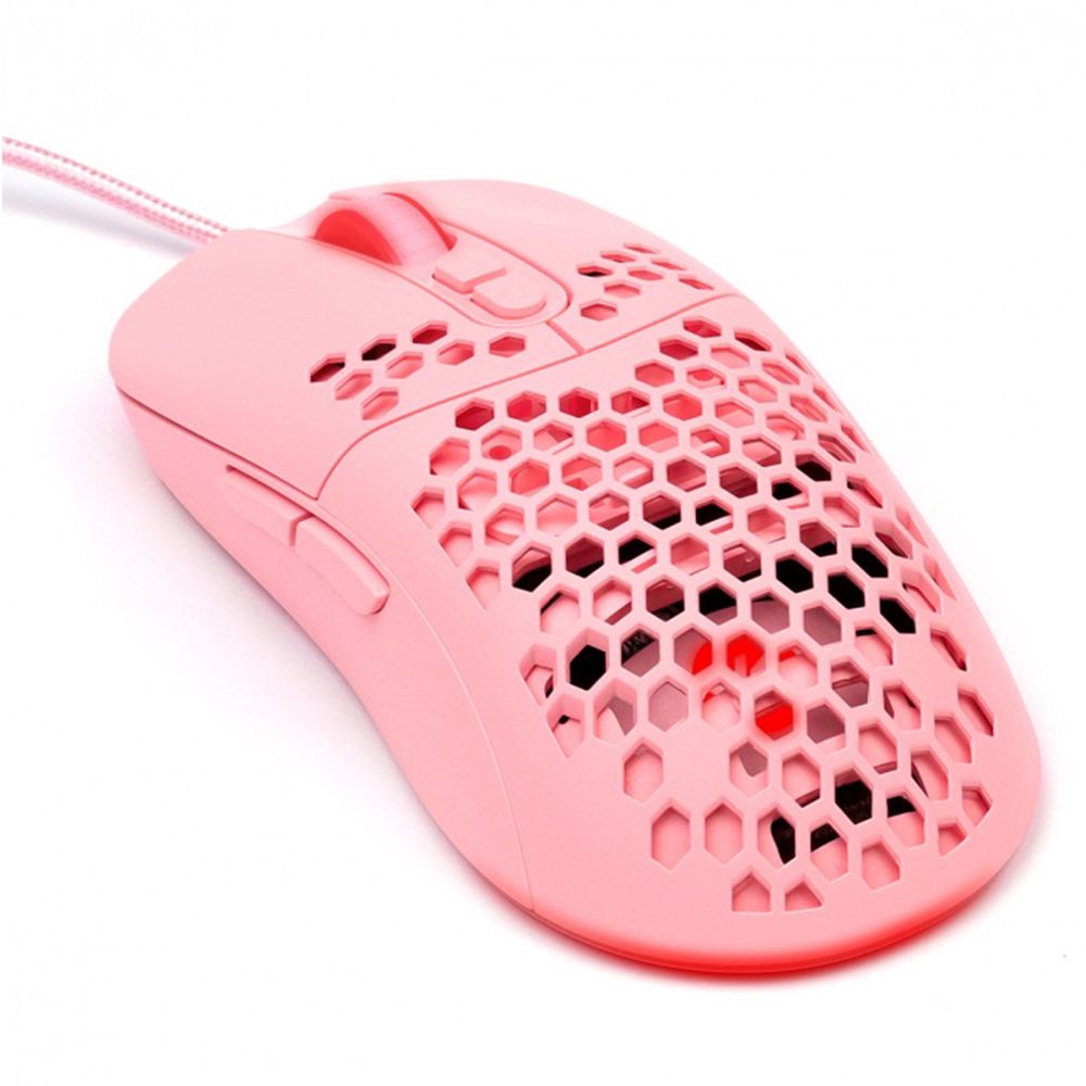 Mouse Gamer VX Gaming Void LED RGB 7600 DPI Rosa Cabo MGV120