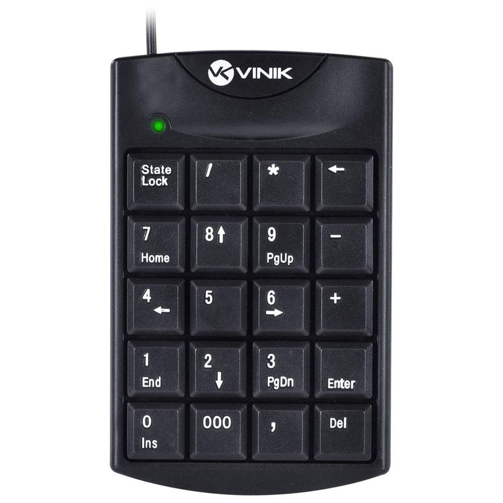 Teclado Numero USB Dynamic  20 Teclas 1.5M Preto DT90 