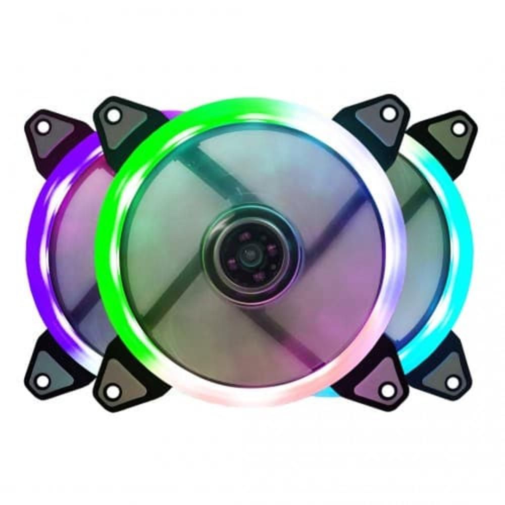 Cooler RGB 120 MM Fan BFR-07RBG Bluecase para gabinete- Bulk