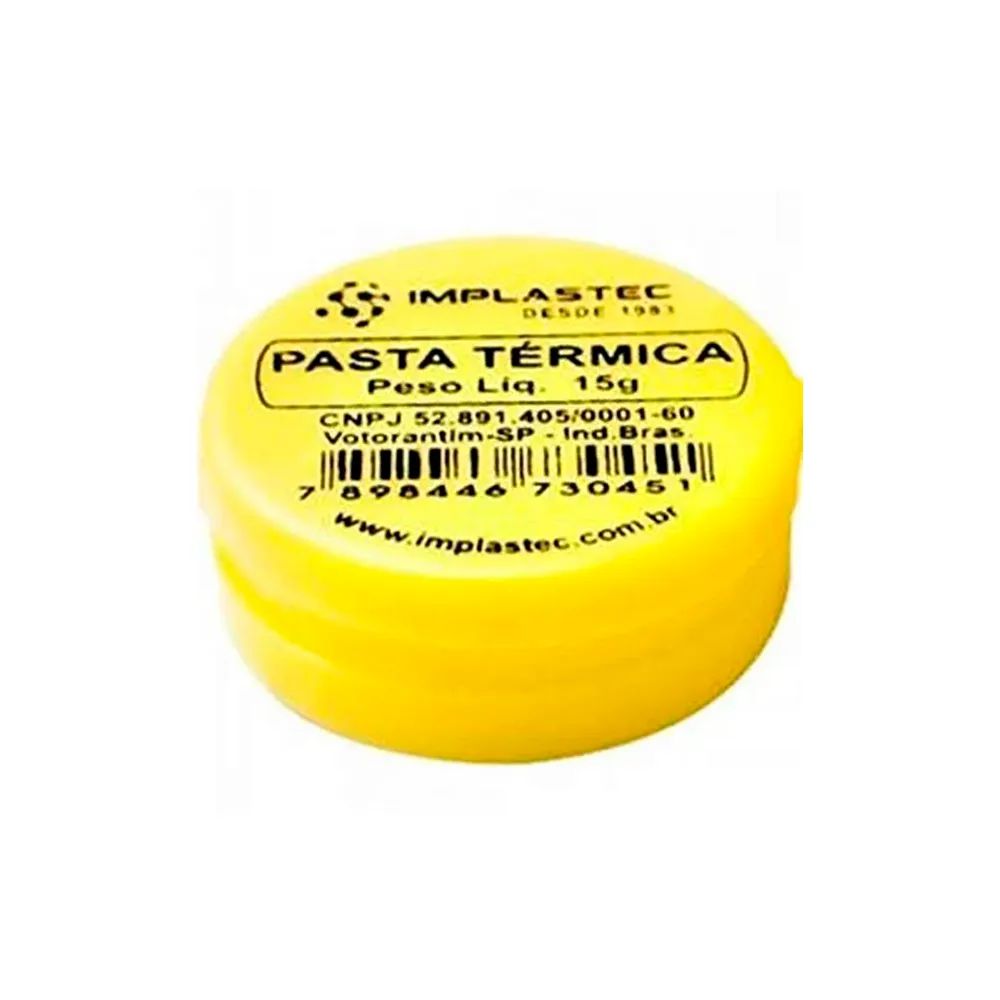 Detalhes de Pasta Térmica Pote de 15G. Marca Implastec.