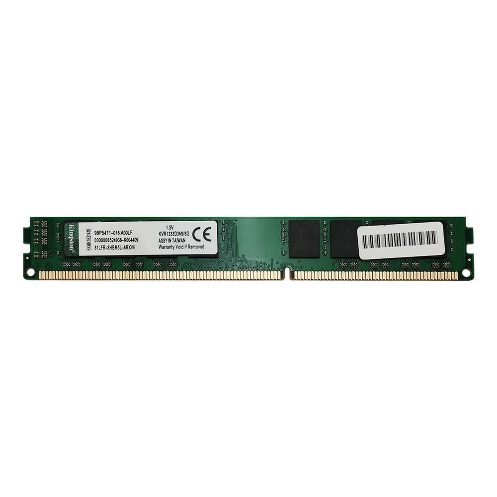 Detalhes de Memória Ram 8GB DDR3 1333MHz Kingston - CL9 - KVR1333D3N9/8G