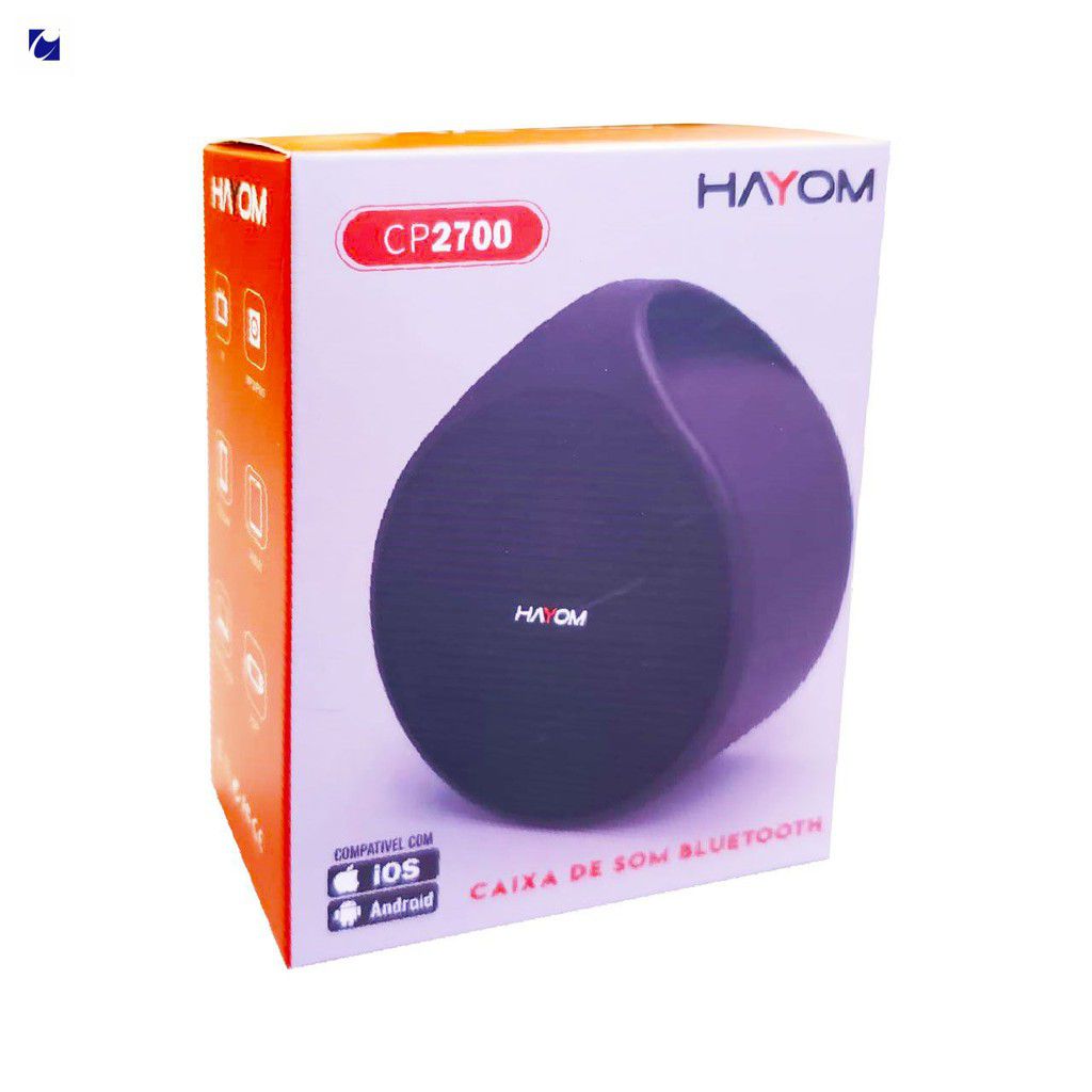 Detalhes de Caixa de Som Portátil Bluetooth 3W - preto - Hayom - CP2700