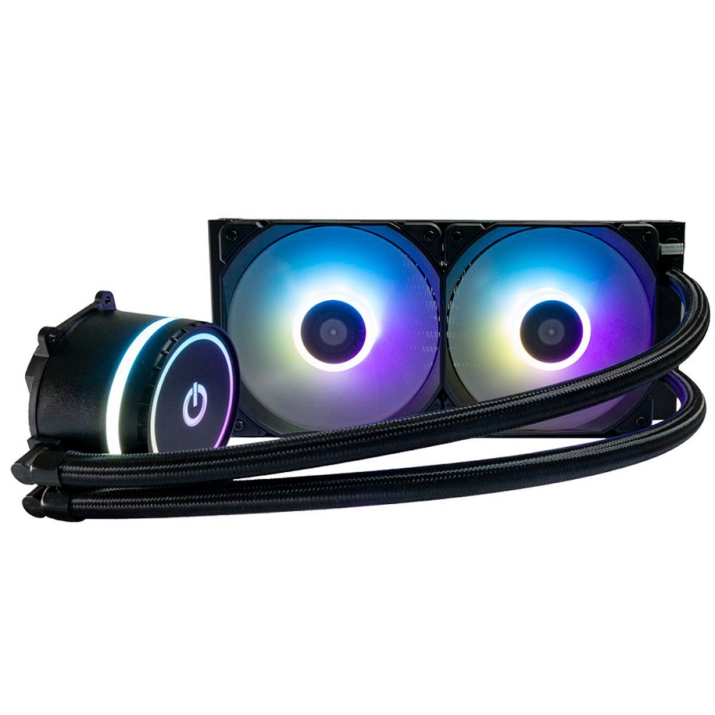Detalhes de Water Cooler One Power Spectra argb 240mm Intel AMD - WC-501