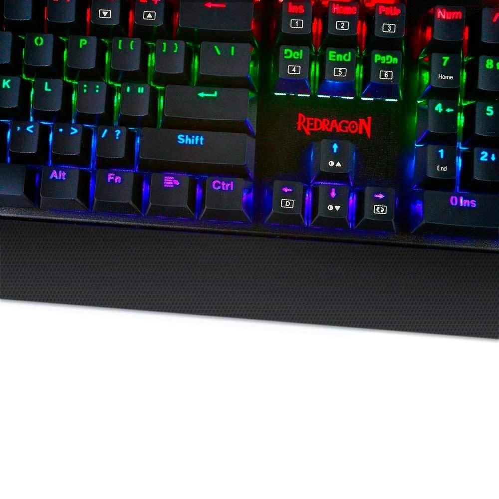 Detalhes de Teclado Mecânico Gamer Redragon Kala RGB Switch Outemu Azul