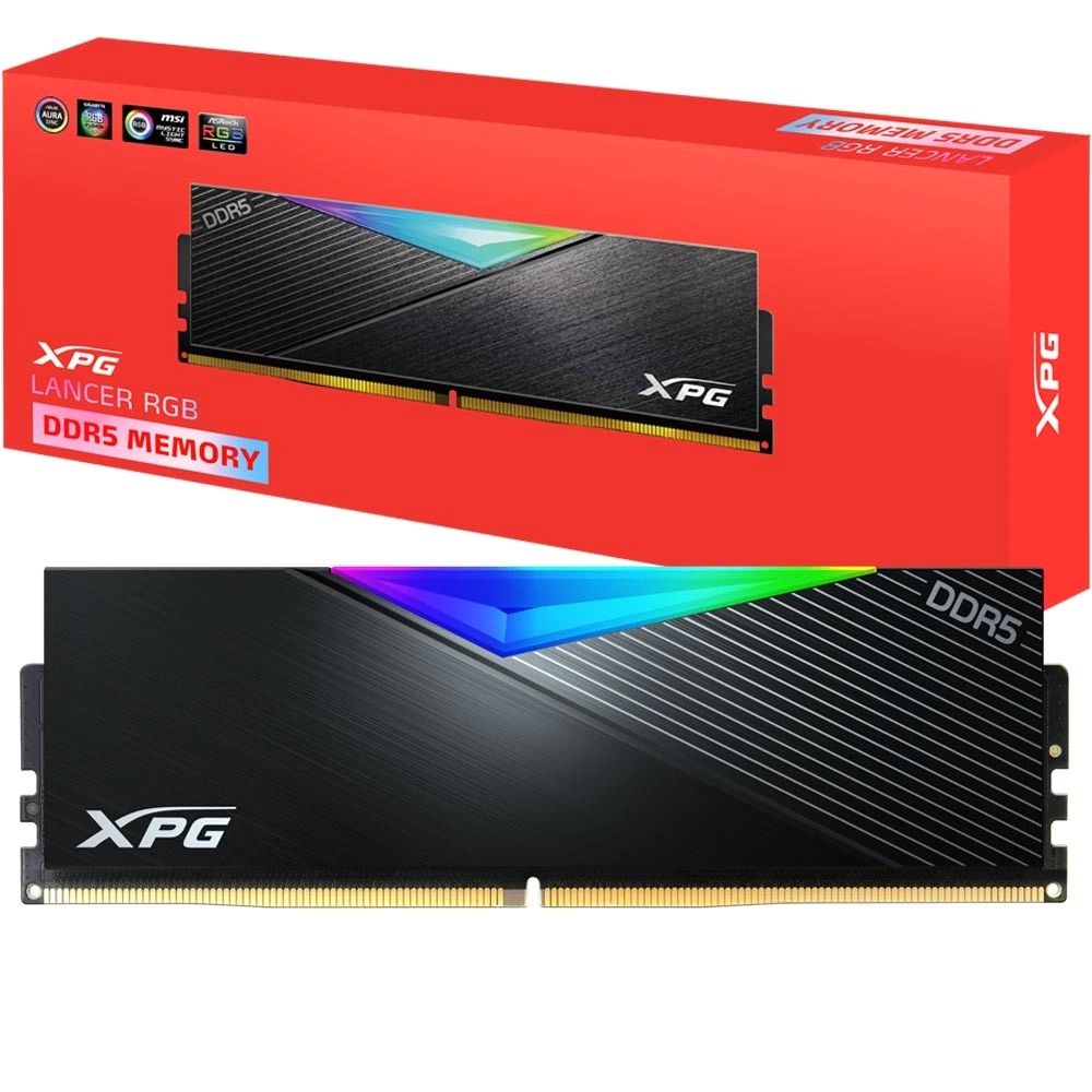 Memoria ADATA XPG P/DESK Lancer RGB 16GB DDR5 6000MHZ Preto 
