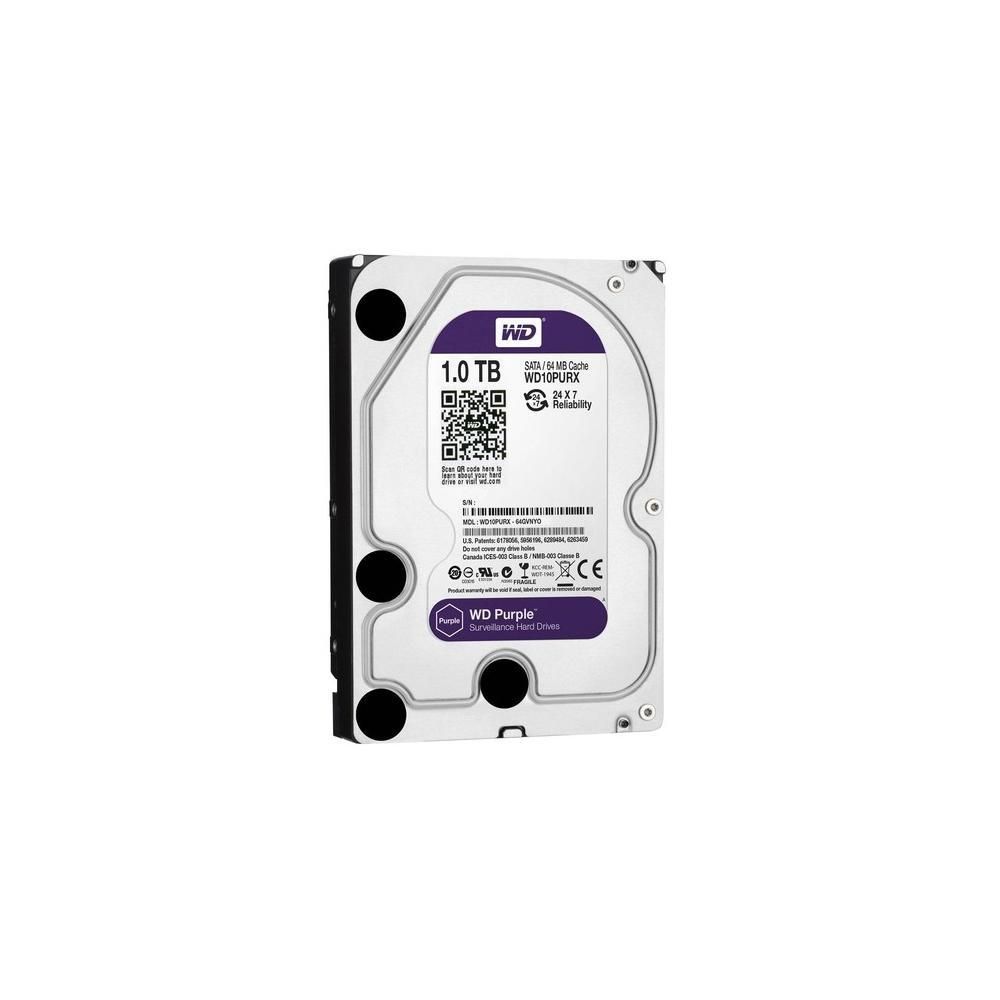 Detalhes de HD Interno Western Digital 1 TB Purple 3.5 Roxo WD10PURX
