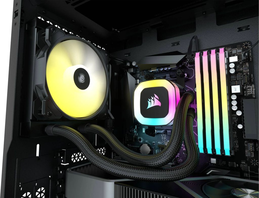 Detalhes de Water Cooler Corsair H55 RGB Intel AMD Preto CW-9060052-WW