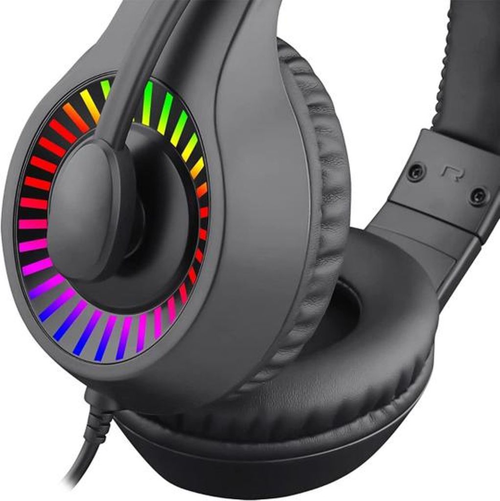 Detalhes de Fone Headset Gamer T-dagger Caspian Preto RGB c/Mic T-RGH211