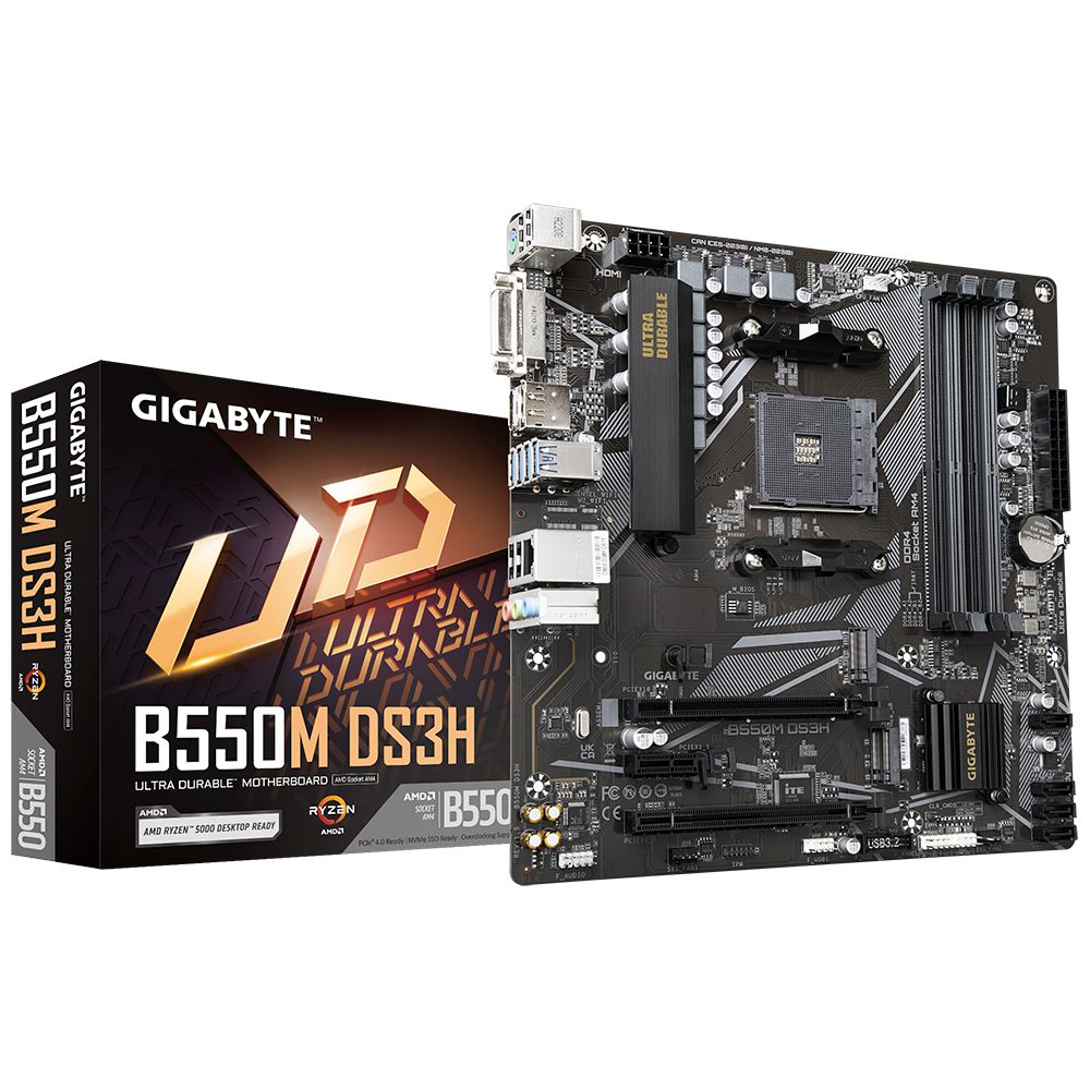 Detalhes de Kit Gamer Placa mãe B550M DS3H + Ryzen 5 4500 c/ cooler AM4