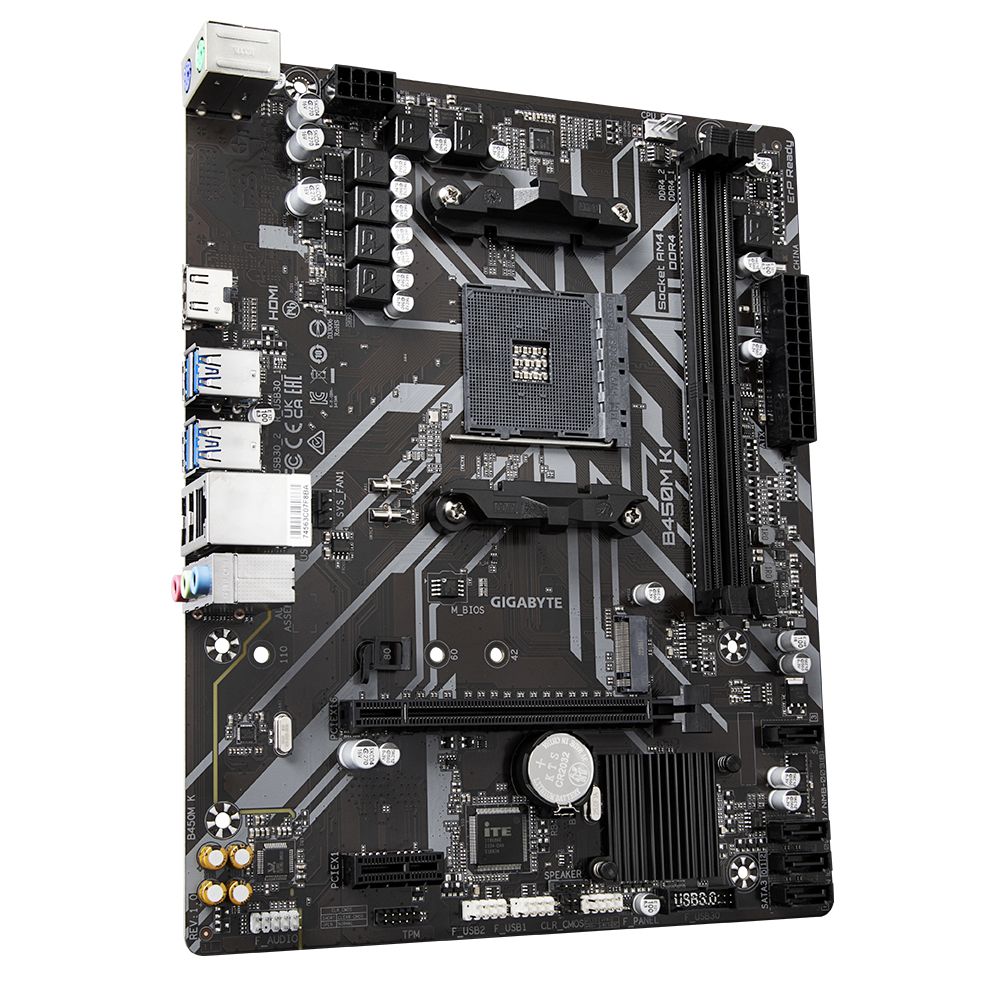 Detalhes de Placa Mãe Gigabyte B450M K AMD AM4 mATX M.2 Nvme DDR4