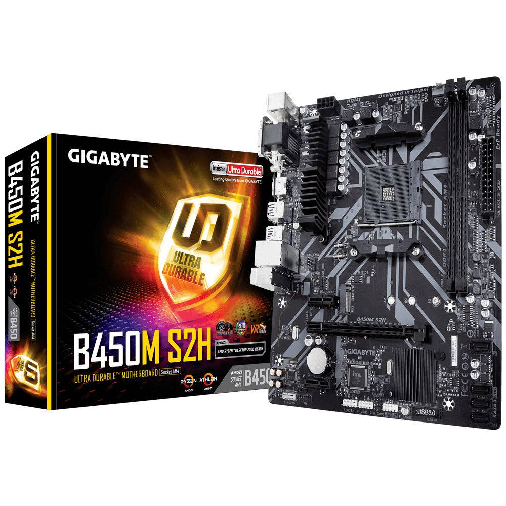 Detalhes de Kit Gamer Placa mãe B450M S2H + Ryzen 5 4500 c/ cooler AM4