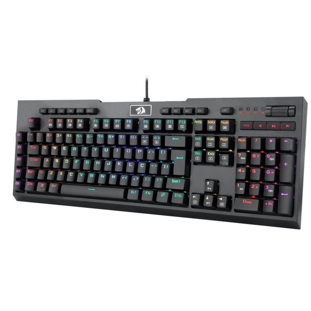 Teclado Mecânico Redragon Brahma Pro Switch Marrom K586RGB