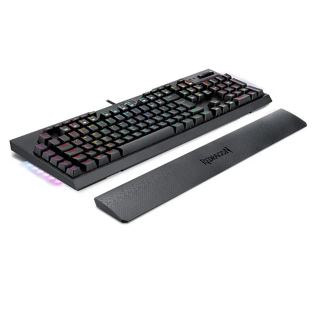 Detalhes de Teclado Gamer Mecânico Redragon Brahma Pro Preto Switch Azul