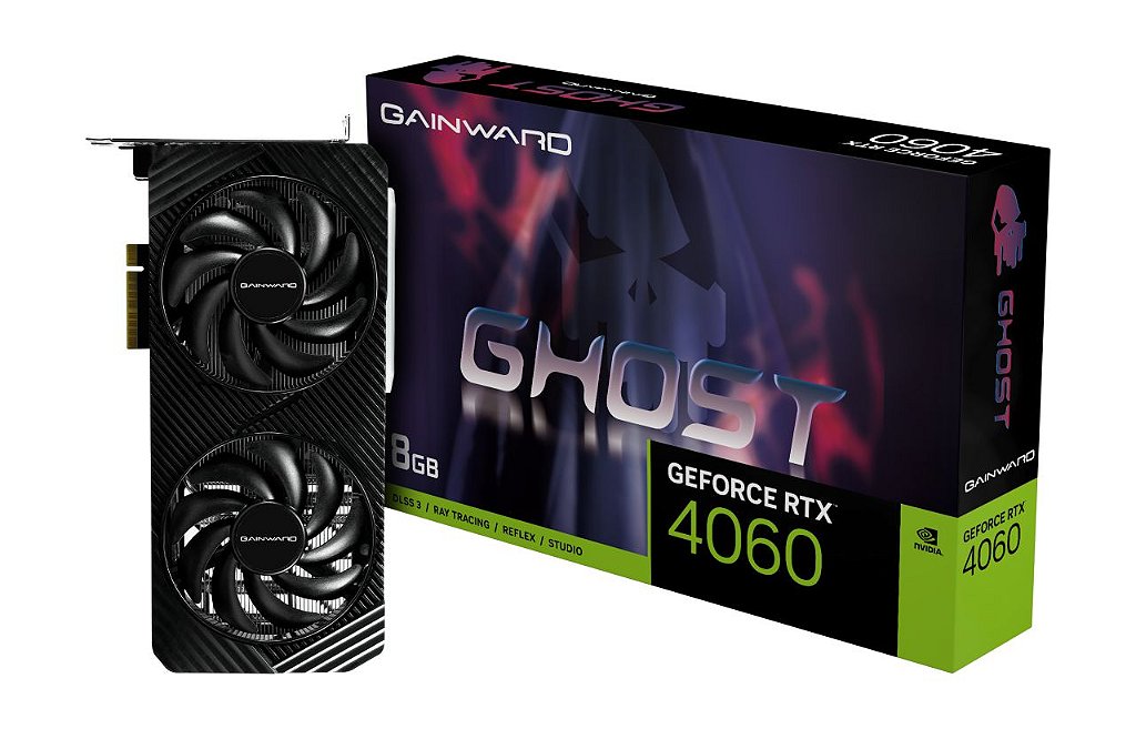 Placa De Vídeo Rtx 4060 Ghost Gainward Nvidia Geforce 8GB 
