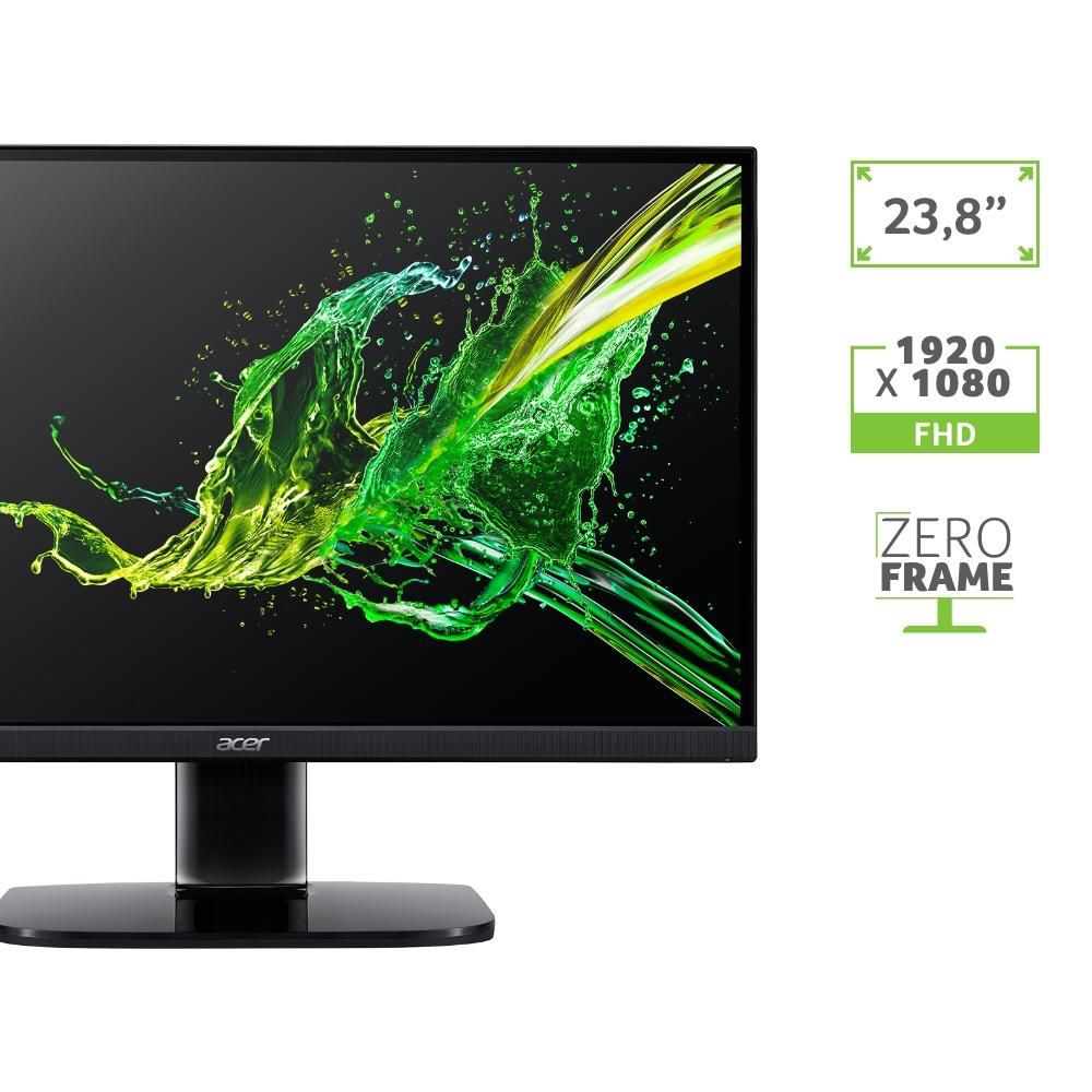 Detalhes de Monitor Gamer Acer KA242Y 23.8' LED 100 Hz Full HD 1Ms IPS