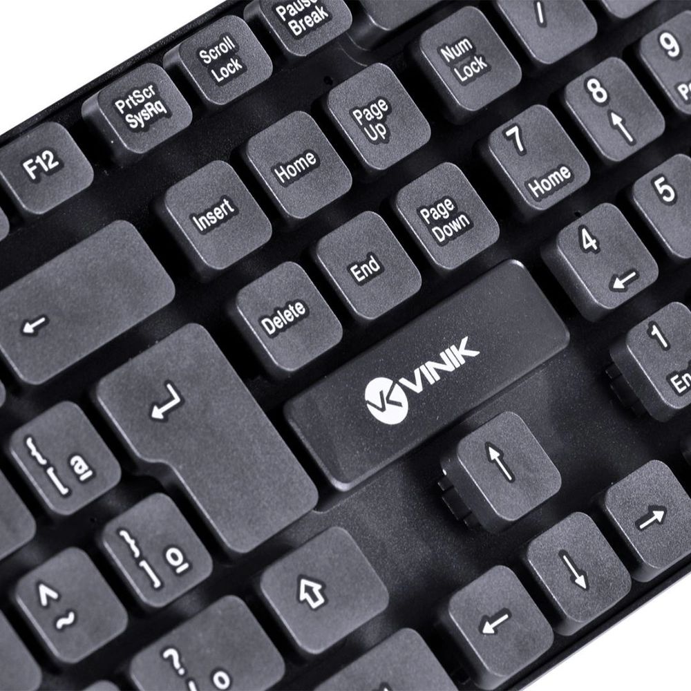 Detalhes de Teclado Vinik Chocolate Usb Dynamic Abnt2 1.8M Preto - DT160